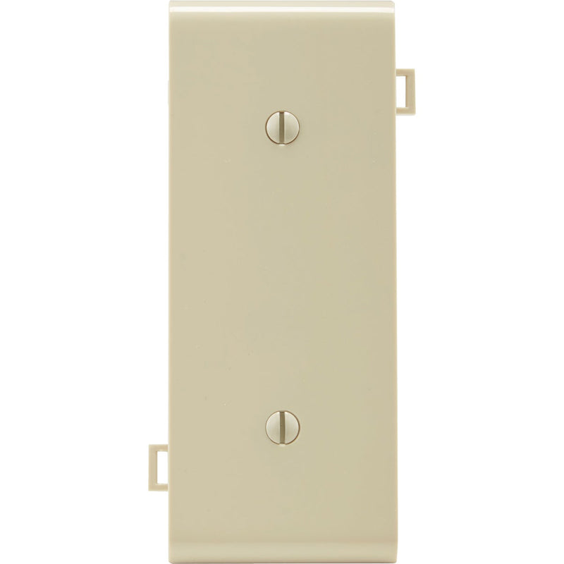 Leviton 1-Gang Standard Center Nylon Blank Wall Plate, Ivory