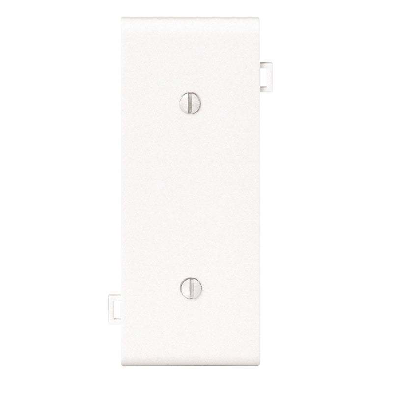 Leviton 1-Gang Standard Center Nylon Blank Wall Plate, White