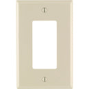 Leviton Decora 1-Gang Thermoplastic Nylon Mid-Way Rocker Wall Plate, Light Almond