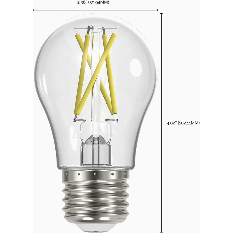 Satco 60W Equivalent Warm White A19 Medium Dimmable Traditional LED Light Bulb