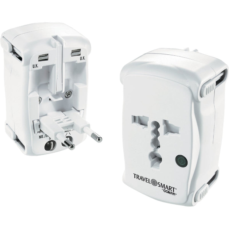 Conair All-In-One Foreign Adapter Plug, Europe/Asia/Australia/NewZealand/Africa/North America/South America