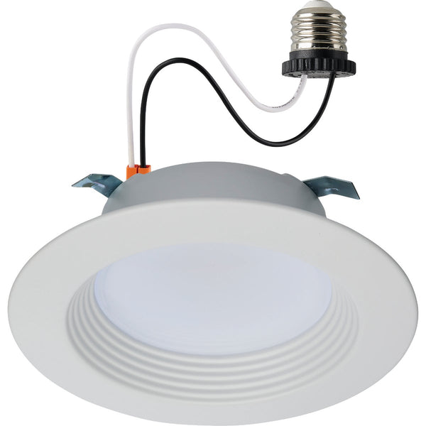 Satco 4 In. Retrofit Non-IC Rated White Selectable Color Temperature LED Recessed Light Kit