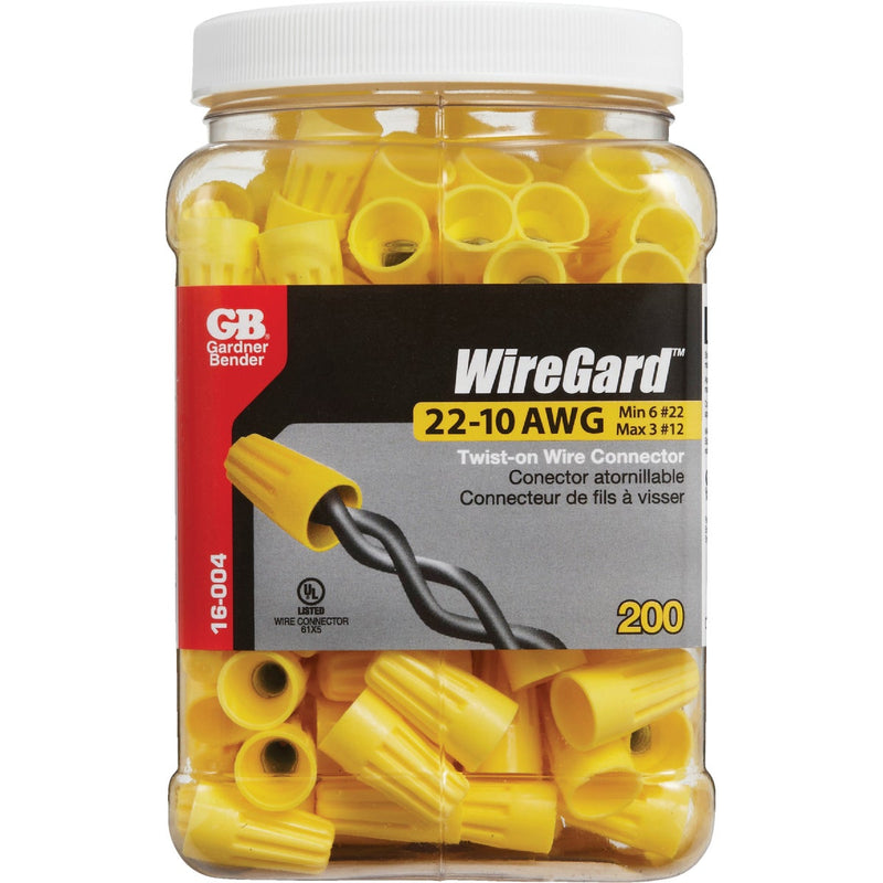 Gardner Bender WingGard Medium Yellow 18 AWG to 10 AWG Wire Connector (200-Pack)