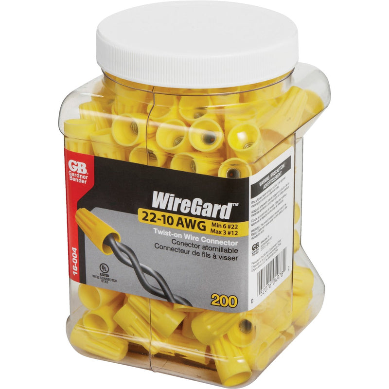 Gardner Bender WingGard Medium Yellow 18 AWG to 10 AWG Wire Connector (200-Pack)