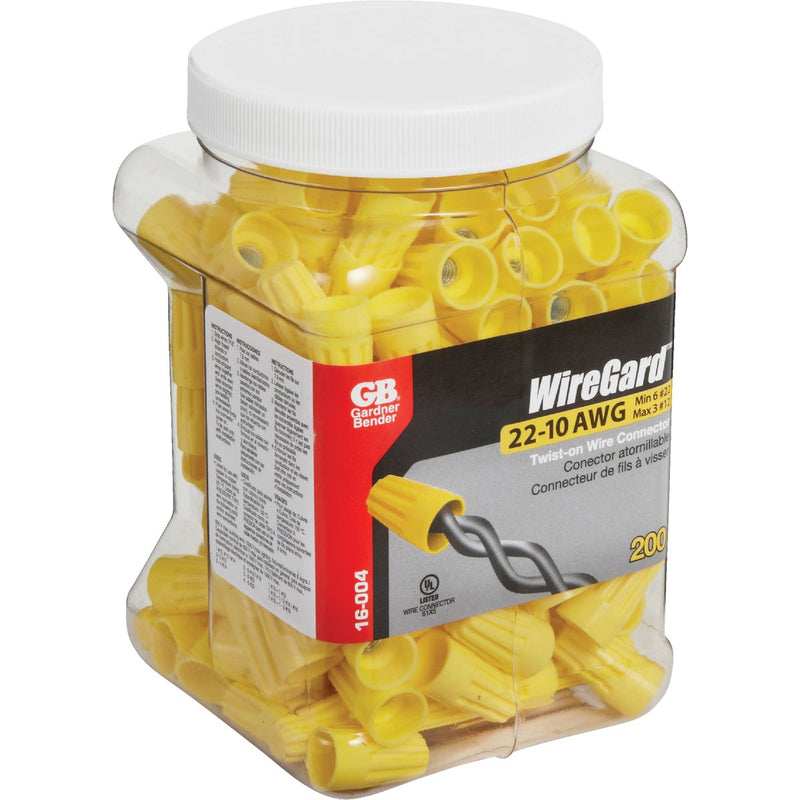 Gardner Bender WingGard Medium Yellow 18 AWG to 10 AWG Wire Connector (200-Pack)