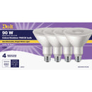 Do it 90W Equivalent Bright White PAR38 Medium LED Floodlight Light Bulb, Title 20 (4-Pack)