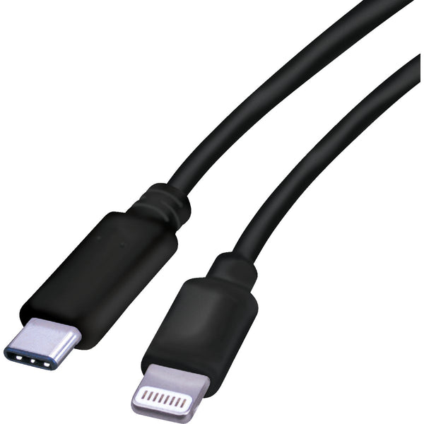 Blue Jet 3 Ft. Black Lightning to Type-C USB Charging & Sync Cable