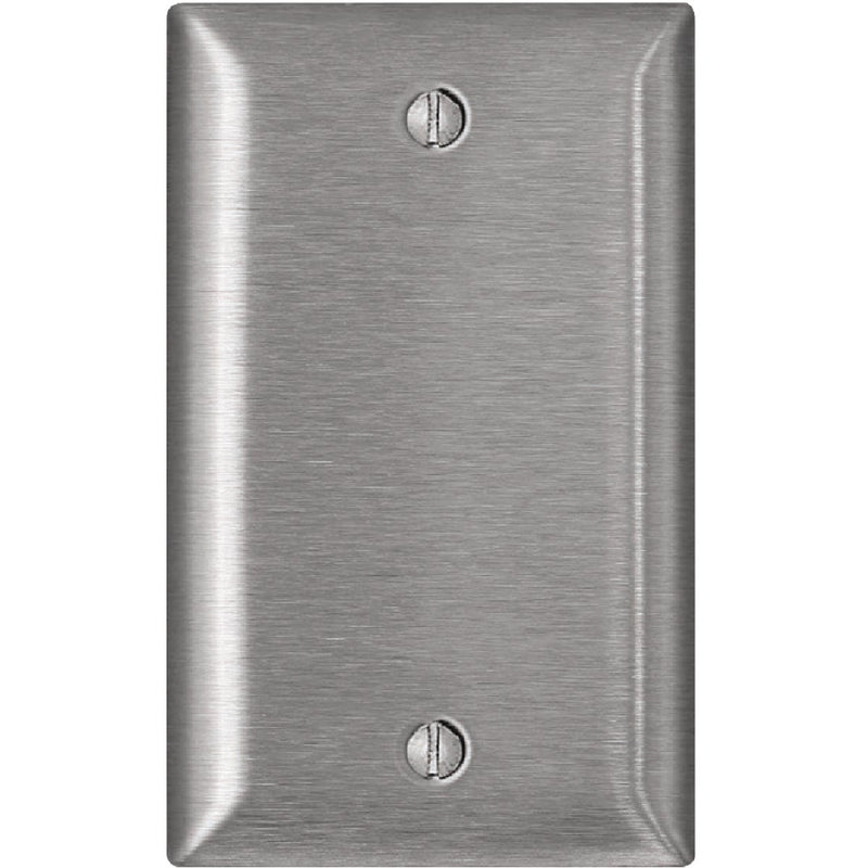 Leviton 1-Gang Standard Stainless Steel Magnetic C-Series Blank Wall Plate, Stainless Steel