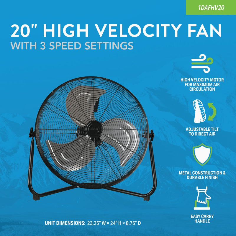 Denali Aire 20 In. 3572 CFM High Velocity Floor Fan