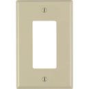 Leviton Decora 1-Gang Thermoplastic Nylon Mid-Way Rocker Wall Plate, Ivory