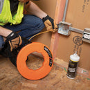 Klein 3/16 In. W. x 100 Ft. L. Fiberglass Fish Tape with Spiral Steel Leader