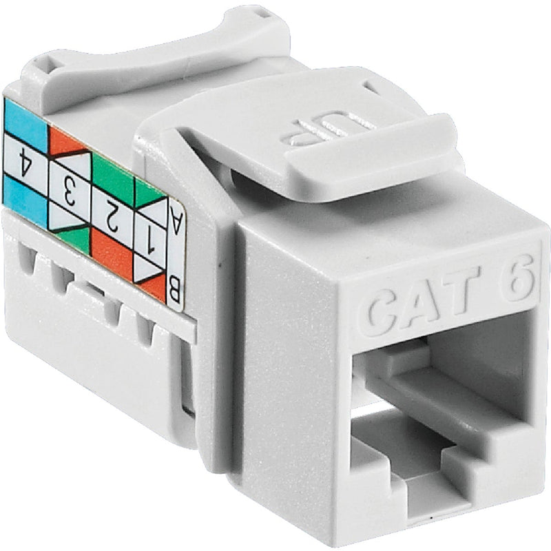 Leviton White 8-Conductor Cat-6 Connector Jack