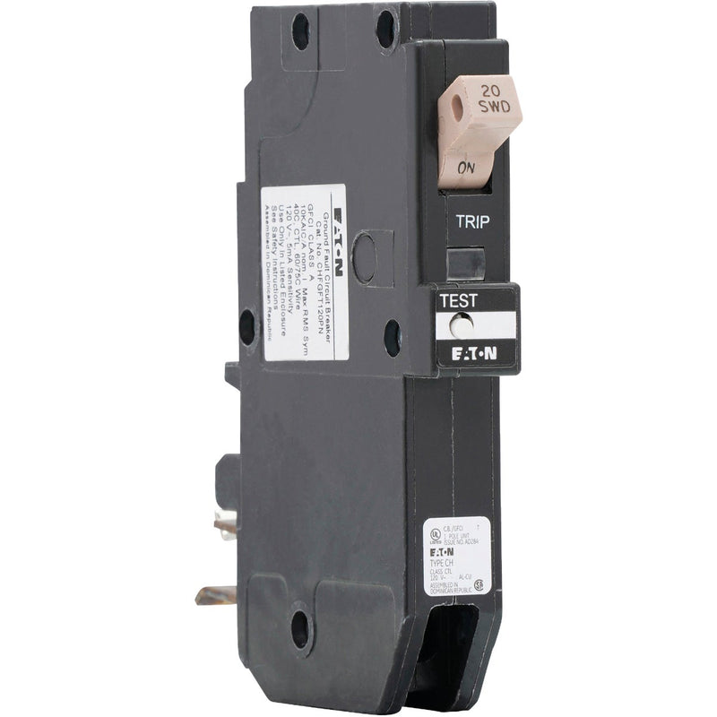 Eaton CH 20A Single-Pole GFCI Circuit Breaker