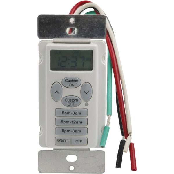 Prime EZ-Set 125V 24 Hr. Digital In-Wall Timer