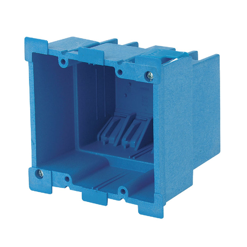 Carlon SuperBlue 2-Gang Thermoplastic Molded Wall Box