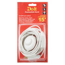 Do it 15 Ft. 18/2 White Extension Cord with Foot Switch