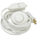 Do it 15 Ft. 18/2 White Extension Cord with Foot Switch