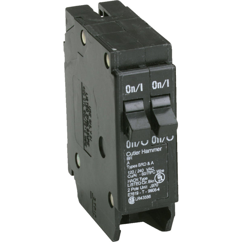 Eaton BR 20A/20A Double-Pole Standard Trip Duplex Circuit Breaker