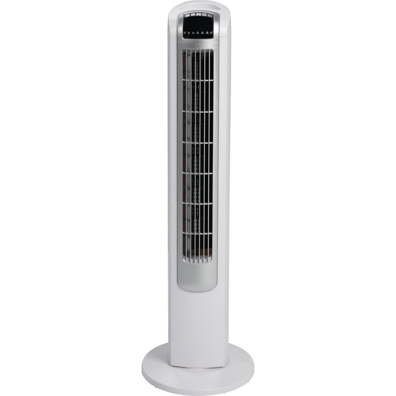 Best Comfort 35 In. 3-Speed White & Silver Tower Fan