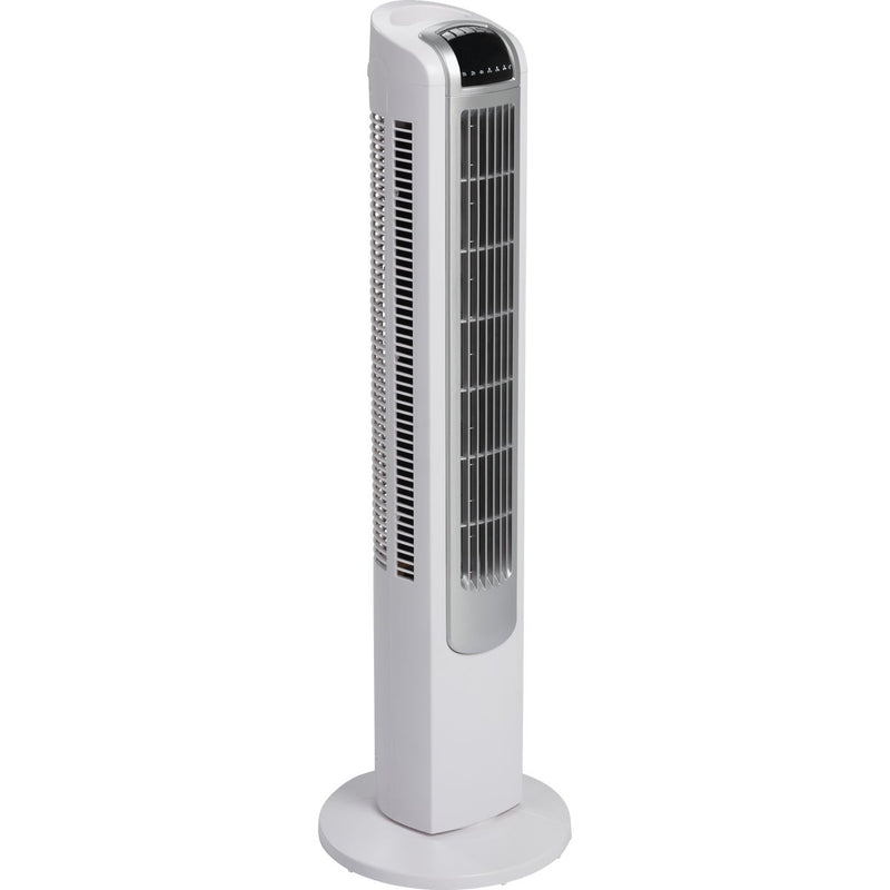 Best Comfort 35 In. 3-Speed White & Silver Tower Fan