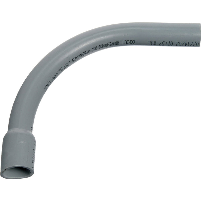 Carlon 2-1/2 In. Schedule 40 90 Deg Standard Radius Belled End PVC Elbow