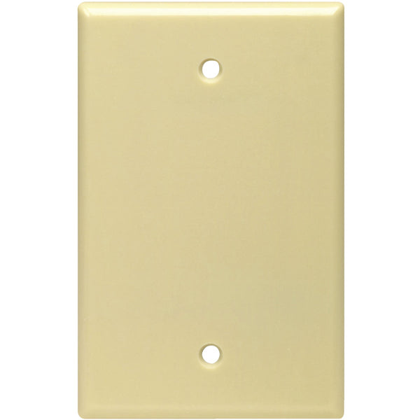 Leviton 1-Gang Midway Thermoset Blank Wall Plate, Ivory