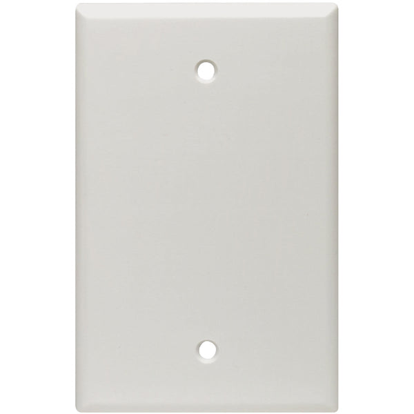 Leviton 1-Gang Midway Thermoset Blank Wall Plate, White