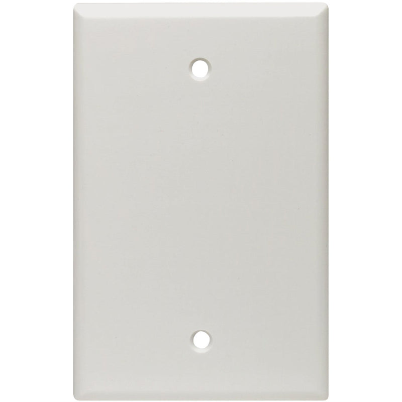 Leviton 1-Gang Midway Thermoset Blank Wall Plate, White