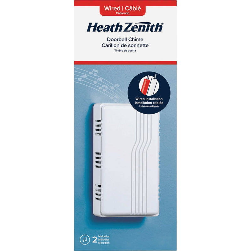 Heath Zenith White Plastic Wired Door Chime