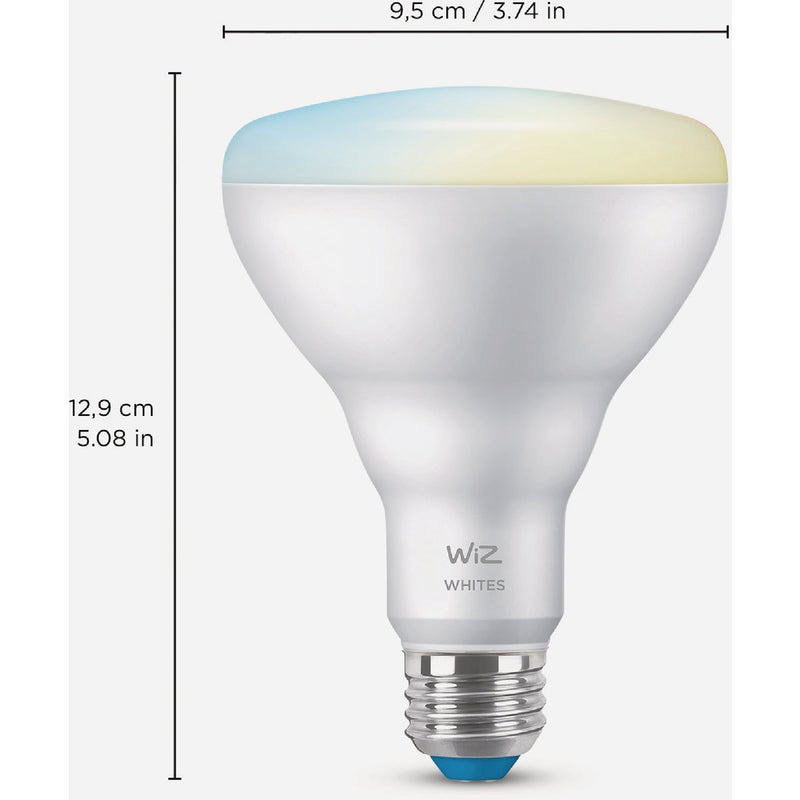 Wiz 65W Equivalent BR30 Medium Smart LED Light Bulb