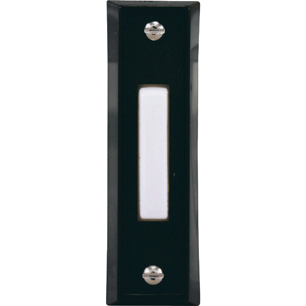 Heath Zenith Wired Black Doorbell Push-Button