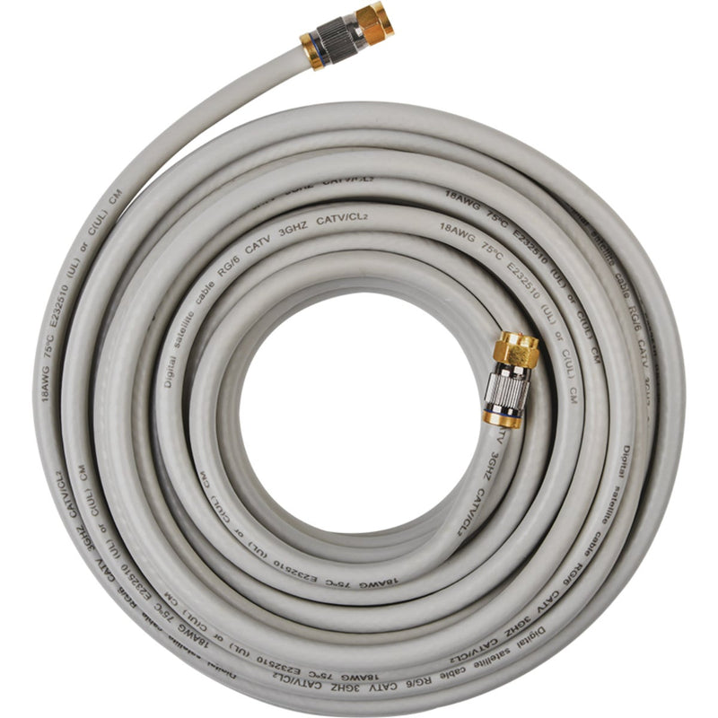 RCA 25 Ft. Gray Quad RG6 Coaxial Cable