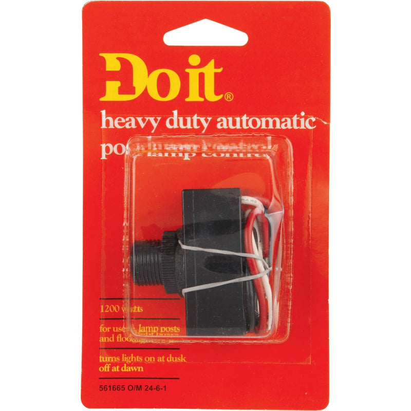 Do it Hard Wire Black Heavy-Duty Post & Box Photocell Lamp Control