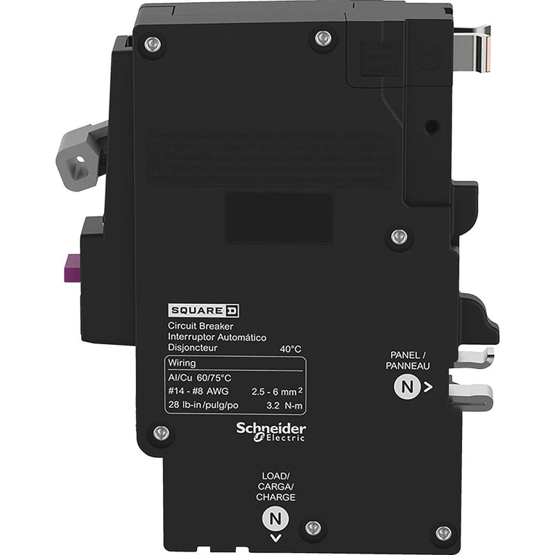 Square D QO 20A Single-Pole Dual Function Circuit Breaker