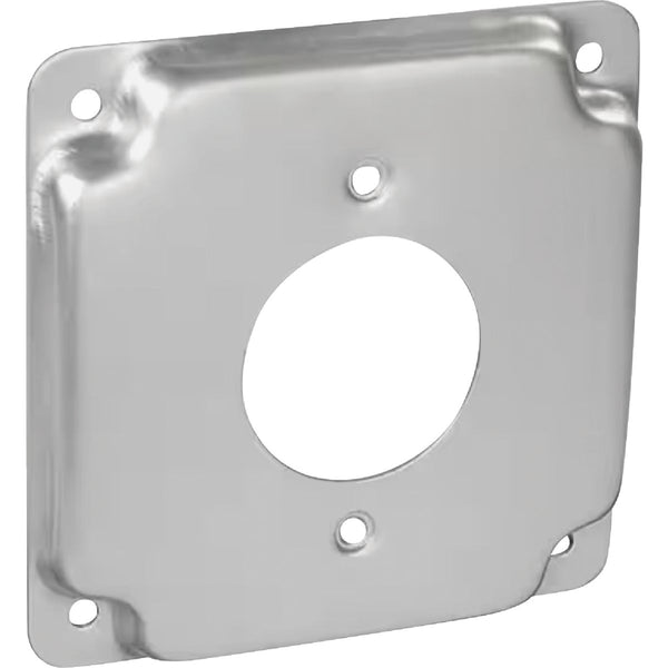 Southwire 1.62 In. Dia. Receptacle 4 In. x 4 In. Square Device Cover