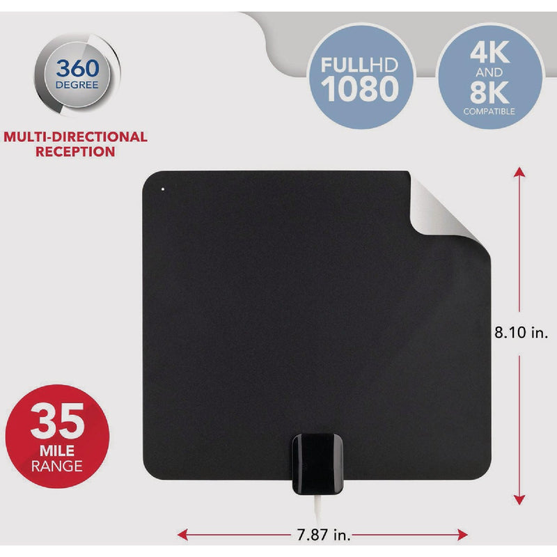 RCA Amplified Ultra-Thin Multi-Directional Indoor HDTV Antenna