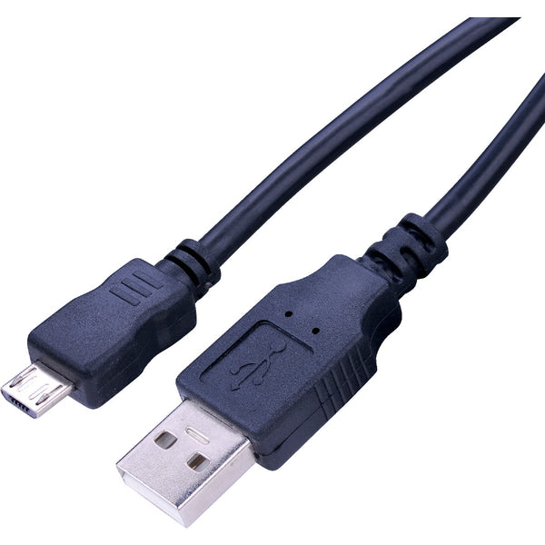 Blue Jet 3 Ft. Black Micro USB-B to Type-A USB Charging & Sync Cable