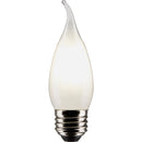 Satco 40W Equivalent Warm White Frosted CA10 Medium LED Decorative Light Bulb (2-Pack)