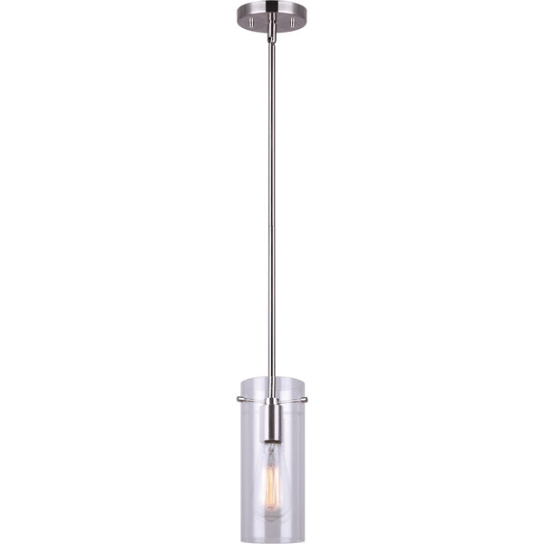 Home Impressions Joni 1-Bulb Brushed Nickel Incandescent Pendant Light Fixture