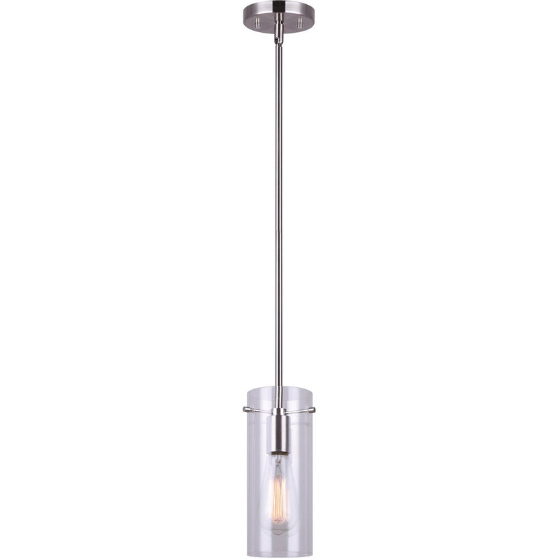 Home Impressions Joni 1-Bulb Brushed Nickel Incandescent Pendant Light Fixture