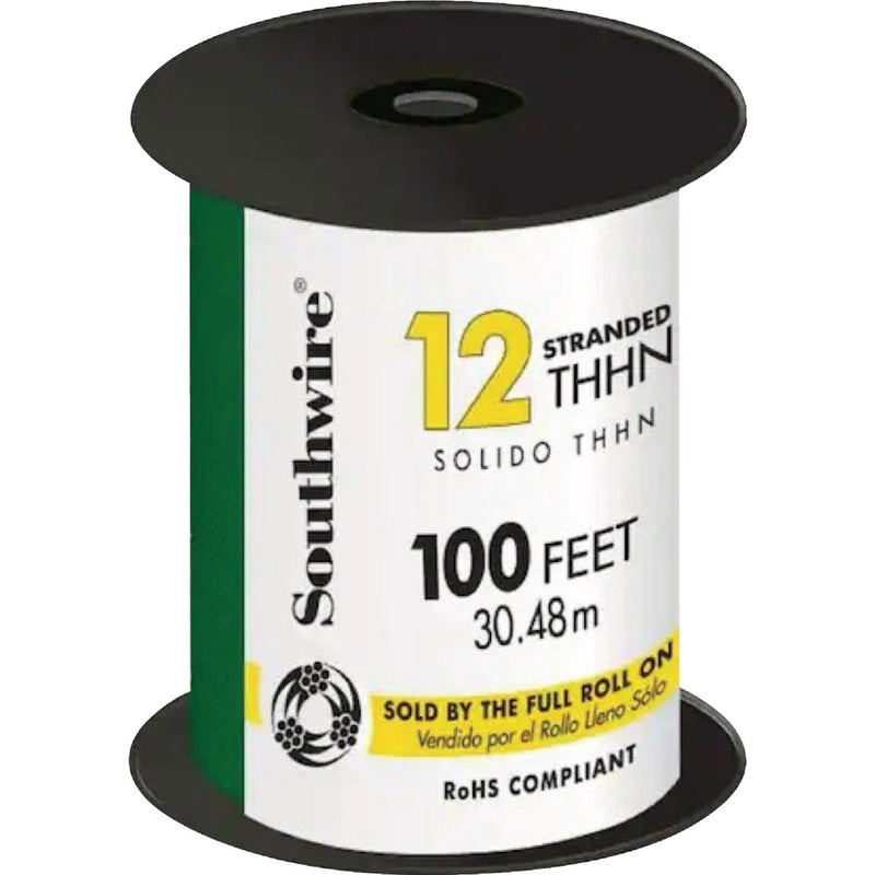 Southwire SIMpull 100 Ft. 12 AWG Stranded Green THHN Electrical Wire