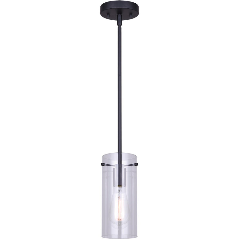 Home Impressions Joni 1-Bulb Black Incandescent Pendant Light Fixture