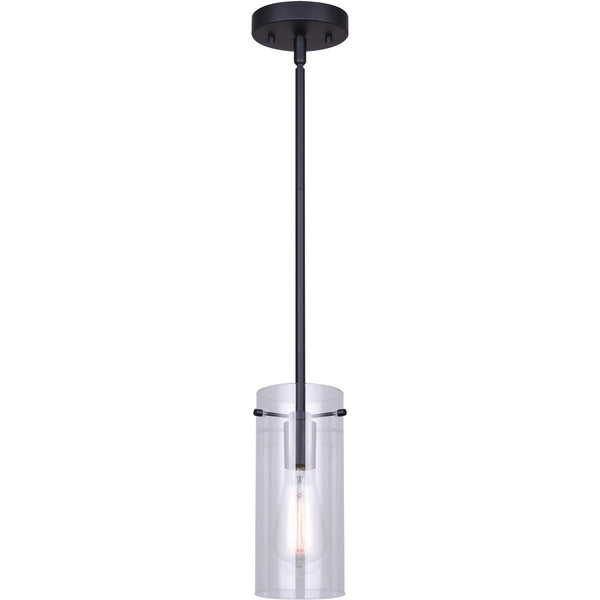 Home Impressions Joni 1-Bulb Black Incandescent Pendant Light Fixture