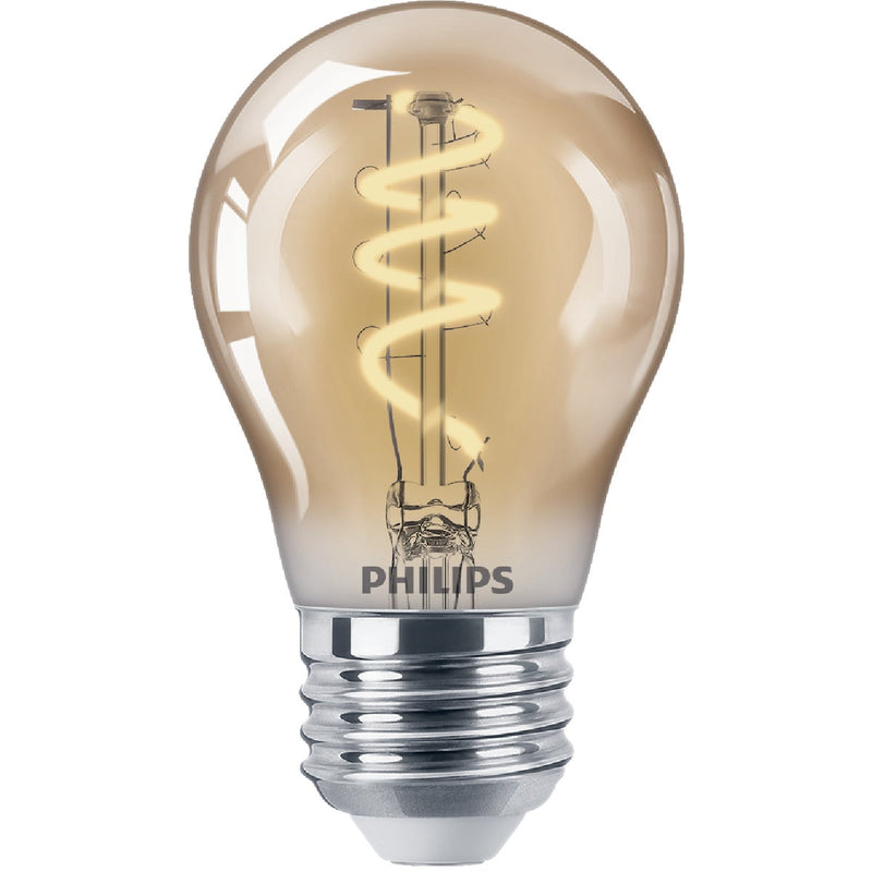 Philips EyeComfort 25W Equivalent Amber A15 Medium Dimmable Vintage LED Light Bulb