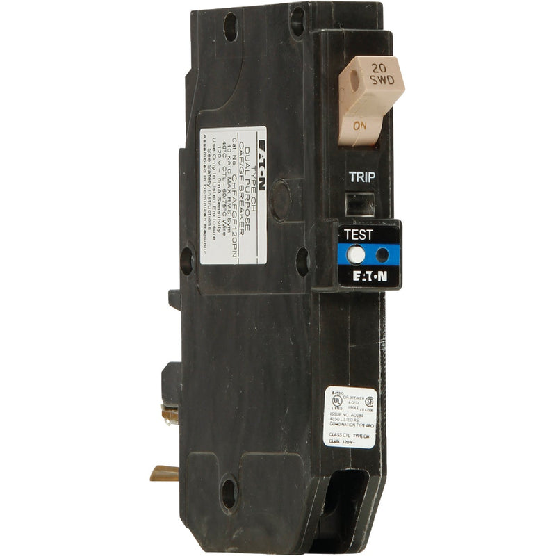 Eaton CH 20A Single-Pole AFCI/GFCI Circuit Breaker