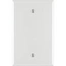 Leviton 1-Gang Mid-Way Thermoplastic Nylon Blank Wall Plate, White