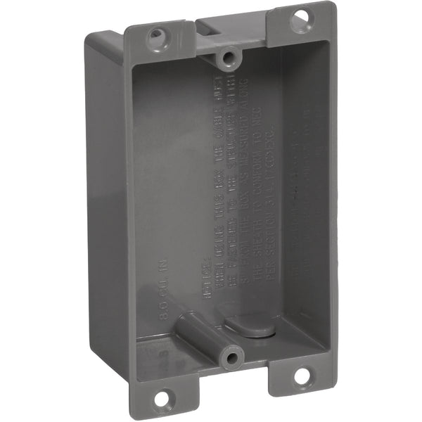 Gardner Bender 1-Gang PVC Molded Shallow Wall Electrical Box