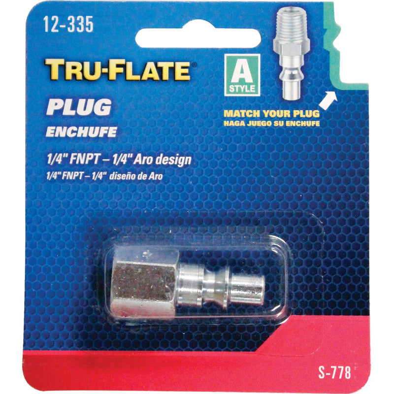 Tru-Flate ARO 1/4 In. FNPT A-Style Steel Plug