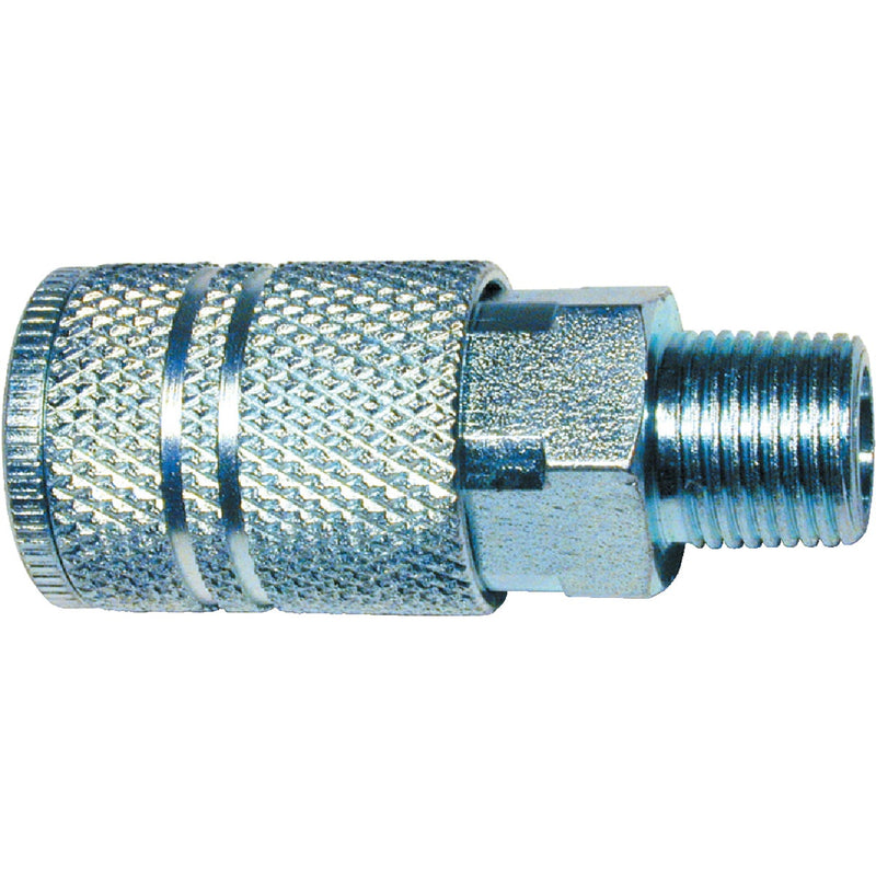 Tru-Flate Industrial/Milton Series Push-to-Connect 3/8 In. MNPT Coupler