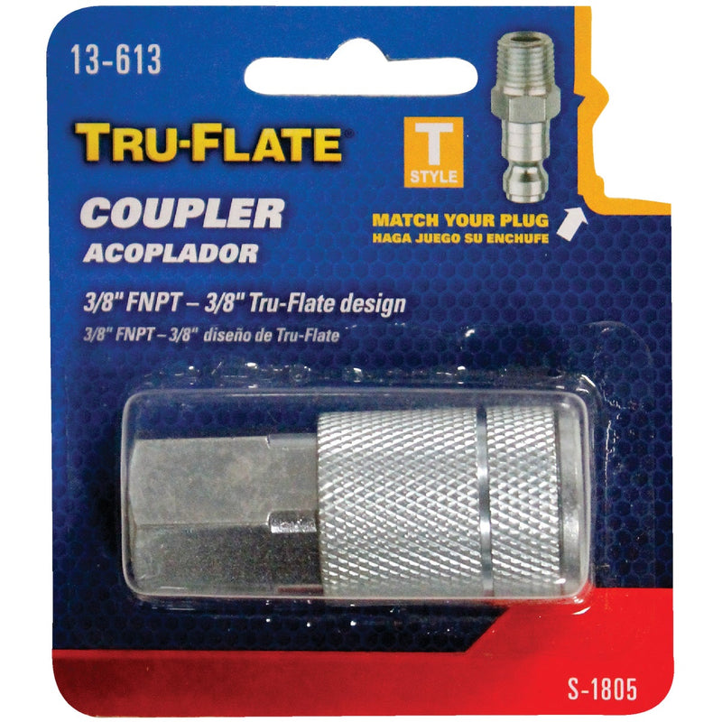 Tru-Flate Series Push-to-Connect 3/8 In. FNPT Coupler